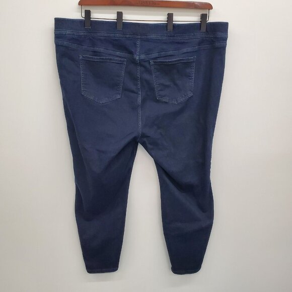 Torrid Womens Lean Jean Dark Blue Skinny Jeans High Waist Plus Size 5X‎ Pull On - Picture 2 of 14